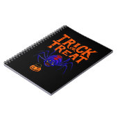 Spider Trick oder Treatment Shirt Frauen Sonniges  Notizblock (Linke Seite)