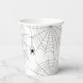 Spider und Spider Web Einfache Halloween Pappbecher (Links)