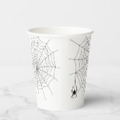 Spider und Spider Web Einfache Halloween Pappbecher (Rechts)