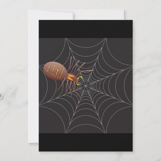 Spider und Spider Web Einladung (Vorderseite)