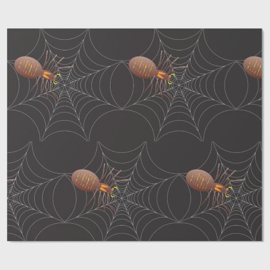Spider und Spider Web Geschenkpapier (Flach)