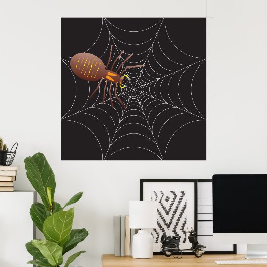 Spider und Spider Web Poster (Heimbüro)