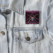 SPIDER UND WEB Blue Sapphire Black Button (Beispiel)