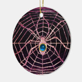 SPIDER UND WEB Blue Sapphire Black Keramik Ornament (Links)