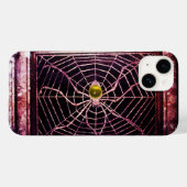 SPIDER UND WEB-Gelbes Topaz Schwarz Case-Mate iPhone Hülle (Rückseite (Horizontal))