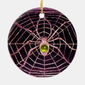 SPIDER UND WEB-Gelbes Topaz Schwarz Keramikornament (Hinten)