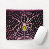 SPIDER UND WEB-Gelbes Topaz Schwarz Mousepad (Mit Mouse)