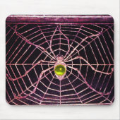 SPIDER UND WEB-Gelbes Topaz Schwarz Mousepad (Vorne)