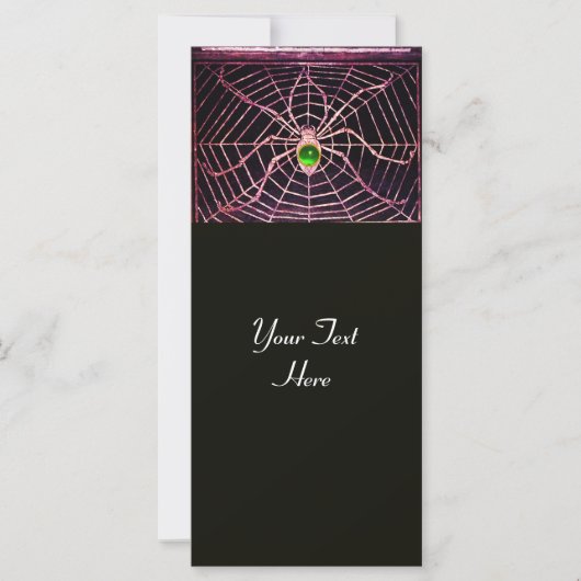 SPIDER UND WEB Green Emerald Black (Vorderseite)