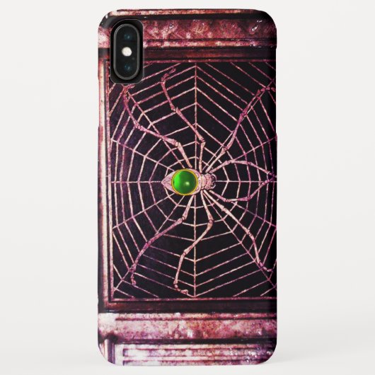 SPIDER UND WEB Green Emerald Black Case-Mate iPhone Hülle (Rückseite)