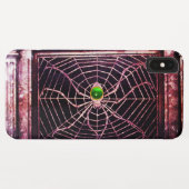 SPIDER UND WEB Green Emerald Black Case-Mate iPhone Hülle (Rückseite (Horizontal))