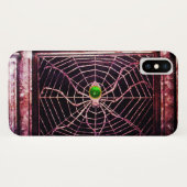 SPIDER UND WEB Green Emerald Black Case-Mate iPhone Hülle (Rückseite (Horizontal))