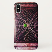 SPIDER UND WEB Green Emerald Black Case-Mate iPhone Hülle (Rückseite)