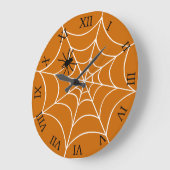 Spider und Web Große Wanduhr (Winkel)