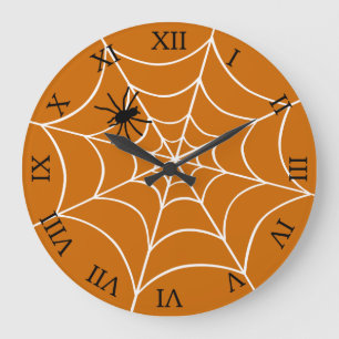 Spider und Web Große Wanduhr