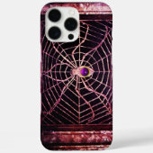 SPIDER UND WEB Lila Edelstein Schwarz Case-Mate iPhone Hülle (Rückseite)