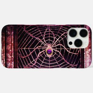 SPIDER UND WEB Lila Edelstein Schwarz iPhone 16 Pro Max Hülle