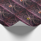 SPIDER UND WEB MIT GEMSTONES Halloween Geschenkpapier (Ecke)