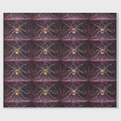 SPIDER UND WEB MIT GEMSTONES Halloween Geschenkpapier (Flach)