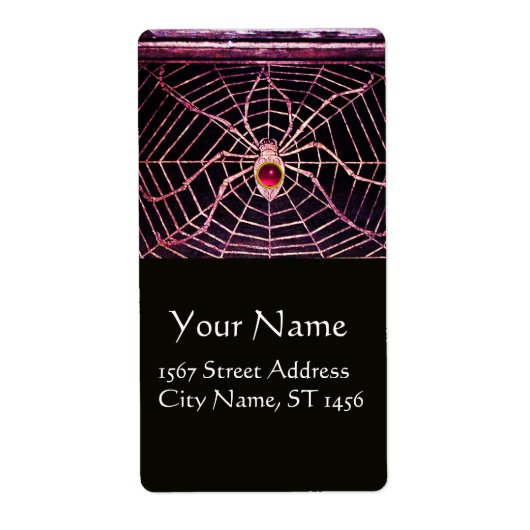 SPIDER UND WEB Pink Fuchsia Ruby Black (Vorne)