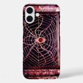 SPIDER UND WEB Red Pink Ruby Black Case-Mate iPhone Hülle (Rückseite)