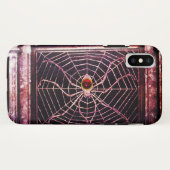 SPIDER UND WEB Red Ruby Black Case-Mate iPhone Hülle (Rückseite (Horizontal))