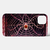 SPIDER UND WEB Red Ruby Black Case-Mate iPhone Hülle (Rückseite (Horizontal))