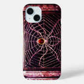 SPIDER UND WEB Red Ruby Black Case-Mate iPhone Hülle (Rückseite)