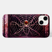 SPIDER UND WEB Red Ruby Black Case-Mate iPhone Hülle (Rückseite (Horizontal))