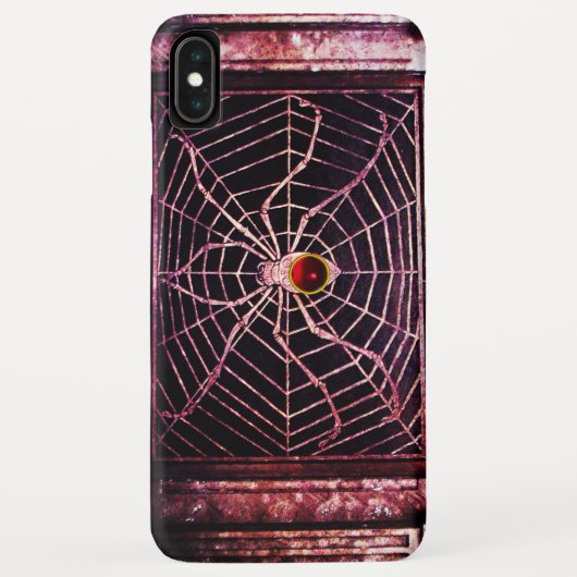 SPIDER UND WEB Red Ruby Black Case-Mate iPhone Hülle (Rückseite)