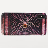 SPIDER UND WEB Red Ruby Black Case-Mate iPhone Hülle (Rückseite (Horizontal))
