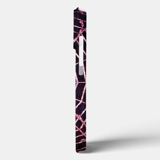 SPIDER UND WEB Red Ruby Black Case-Mate iPhone Hülle (Rückseite / Links)