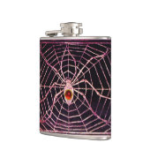 SPIDER UND WEB Red Ruby Black Flachmann (Links)