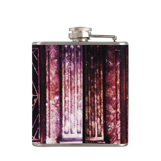 SPIDER UND WEB Red Ruby Black Flachmann (Rückseite)