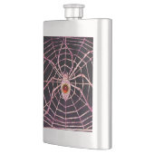 SPIDER UND WEB Red Ruby Black Flachmann (Links)