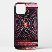 SPIDER UND WEB Red Ruby Gemstone Black Case-Mate iPhone Hülle (Rückseite)