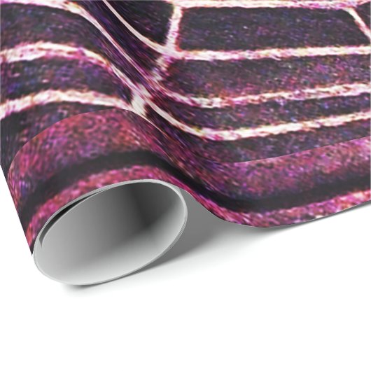 SPIDER UND WEB Red Ruby Gemstone Black Geschenkpapier (Rolleneckpunkt)