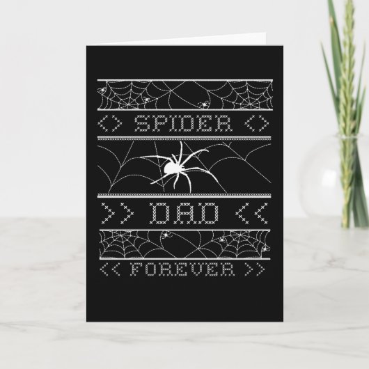 Spider Vater Forever Ugly Halloween 2021 Spider Karte (Vorderseite)