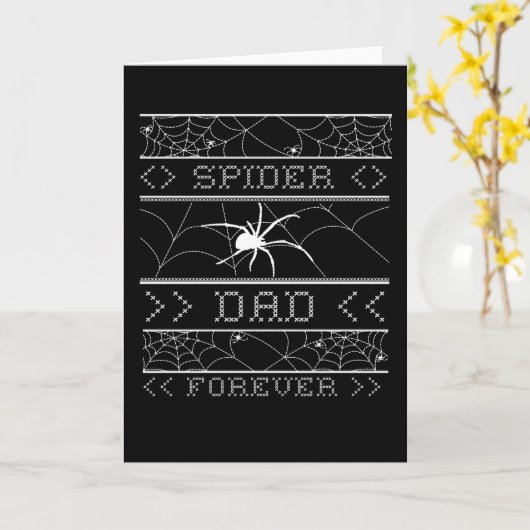 Spider Vater Forever Ugly Halloween 2021 Spider Karte (Gelbe Blume)