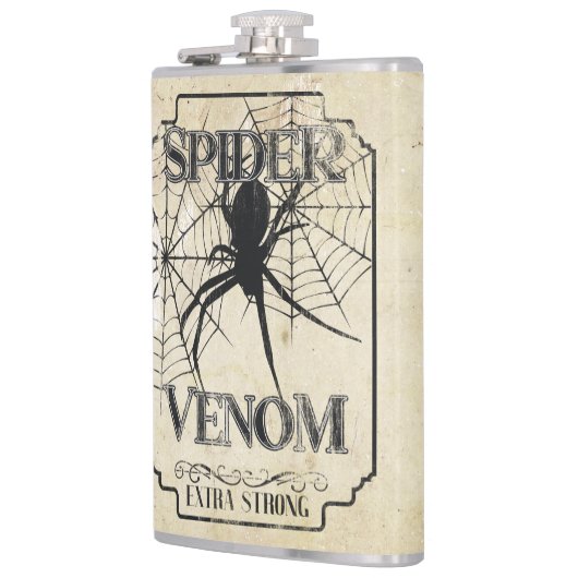 Spider Venom - Dunkelgotischer Spaß Flachmann (Links)