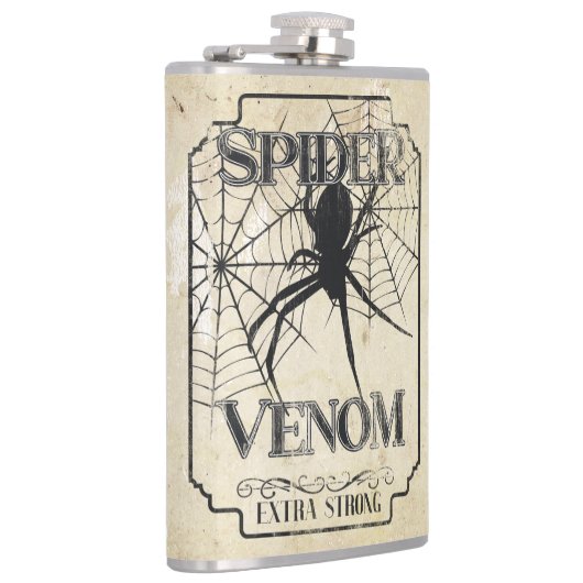 Spider Venom - Dunkelgotischer Spaß Flachmann (Rechts)