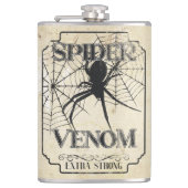 Spider Venom - Dunkelgotischer Spaß Flachmann (Vorderseite)
