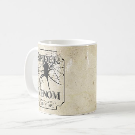 Spider Venom - Dunkelgotischer Spaß Kaffeetasse (Vorderseite Links)