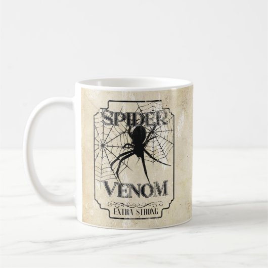 Spider Venom - Dunkelgotischer Spaß Kaffeetasse (Links)
