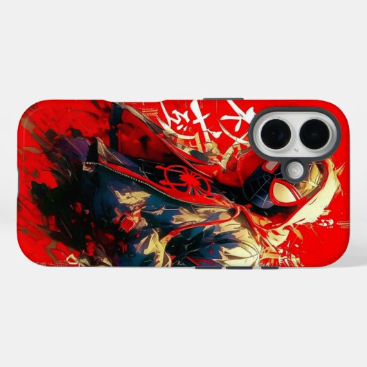 Spider-Verse Artistic Anime iPhone Case (Rückseite (Horizontal))