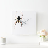 Spider Wall Clock Quadratische Wanduhr (Zuhause)