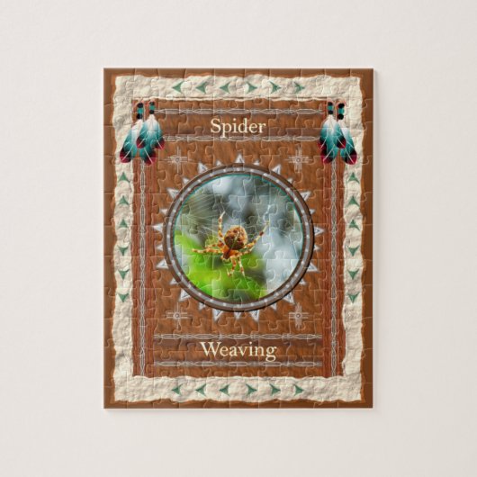 Spider - Weaving Jigsaw Puzzle w/Geschenkboxen (Vertikal)