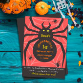 Spider Web 1. Geburtstag spukhaftes Halloween-Part Einladung