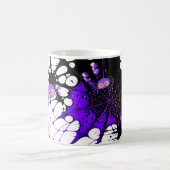 Spider Web Black und Lila Halloween-Tasse Kaffeetasse (Mittel)