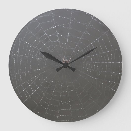 Spider Web Clock Große Wanduhr (Vorderseite)
